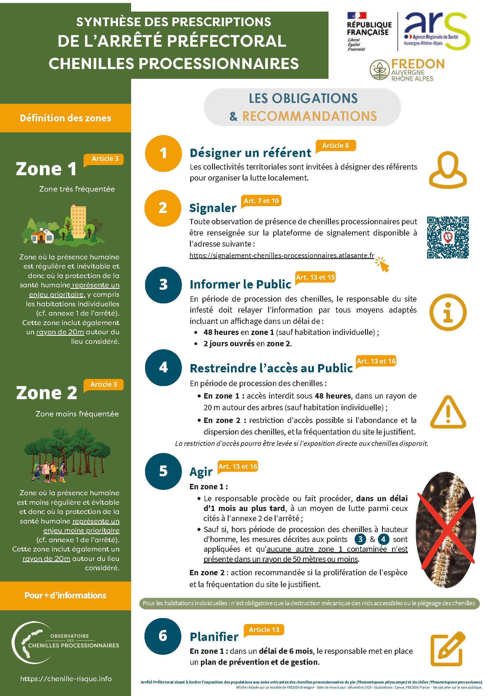 Affiche présentation AP processionnaires AuRA v12 12 2025 2